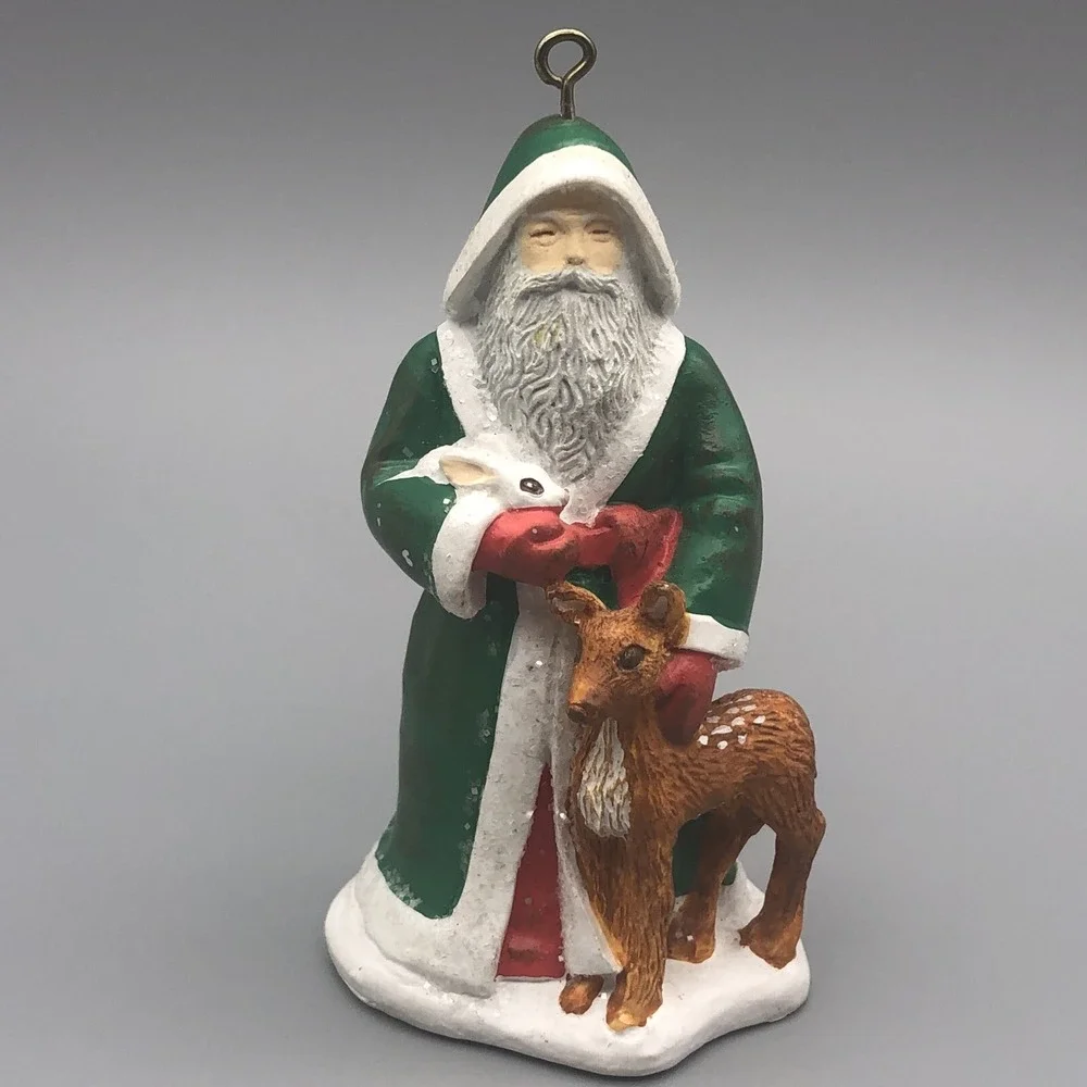 Vtg American Greetings Forget Me‎ Not 1995 Father Christmas Tree Ornament Santa
